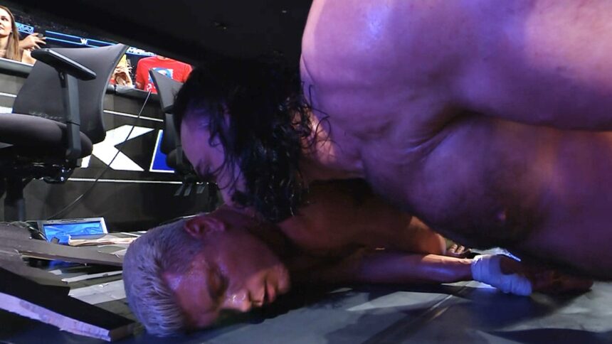 Drew McIntyre destroys Cody Rhodes with Smackdown after attacking John Cena