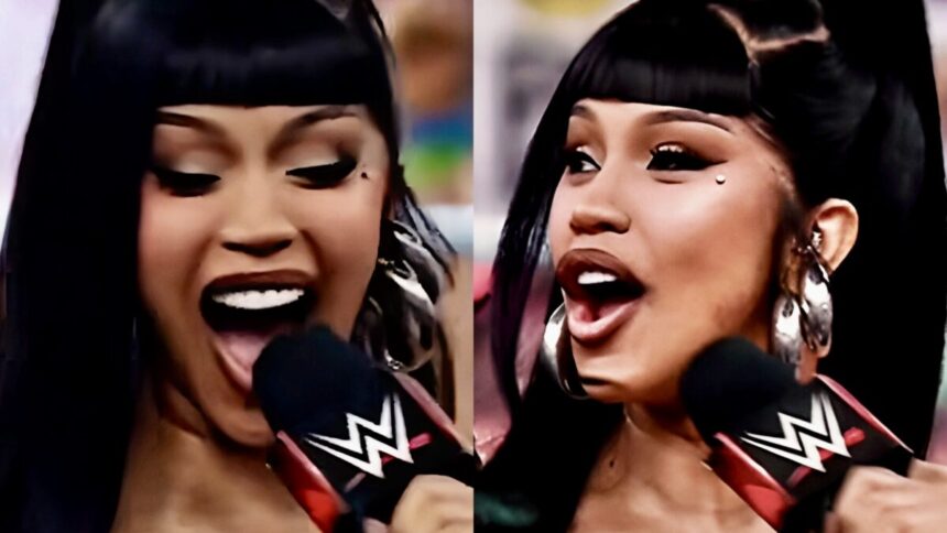 Behind the scene footage captures Cardi B's moments before SummerSlam's exterior
