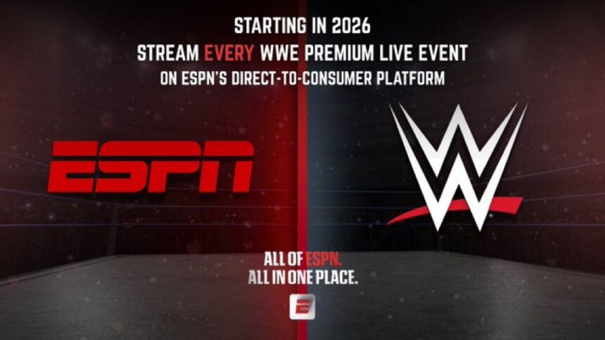 ESPN will be home to all WWE Premium Live Events starting in 2026