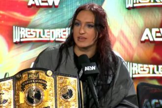 Kris Statlander at WrestleDream post show. Photo: AEW