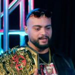 Mike Santana with the TNA title. Photo: TNA