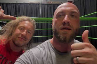 Nick Hogan spotted training with NWA's Brian Idle in a wrestling ring