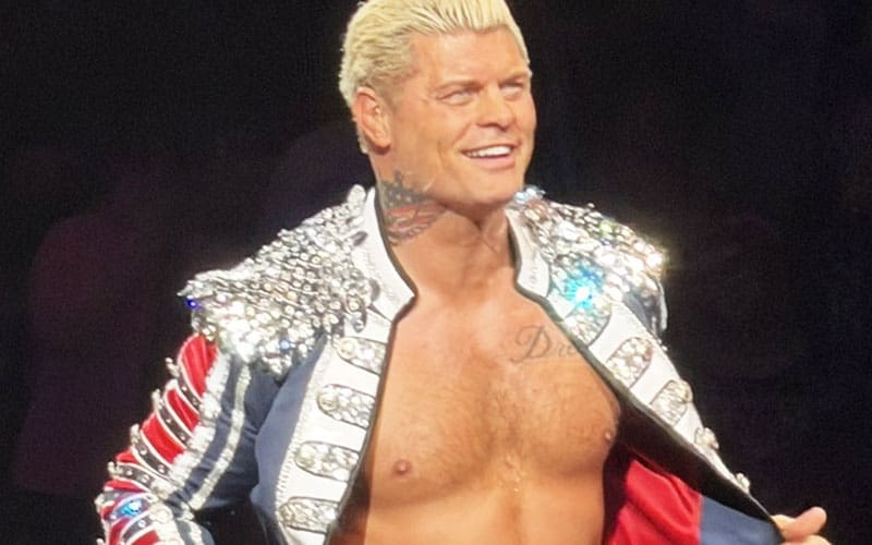 Cody Rhodes insists he's 'okay' about having baby #3 at WWE live event