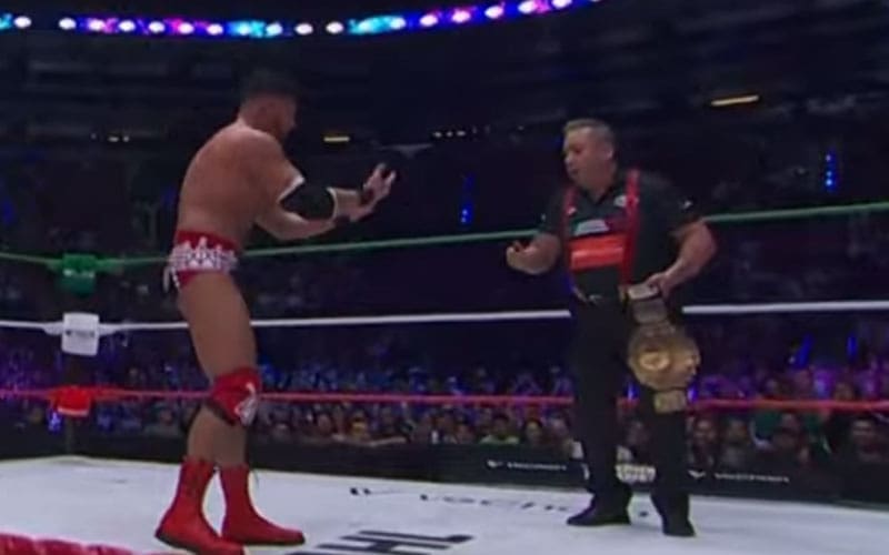 Controversial referee call overturns Ethan Page's title win at AAA Guerra de Titans