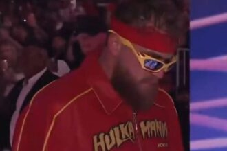 Jake Paul pays tribute to Hulk Hogan during fight against Anthony Joshua