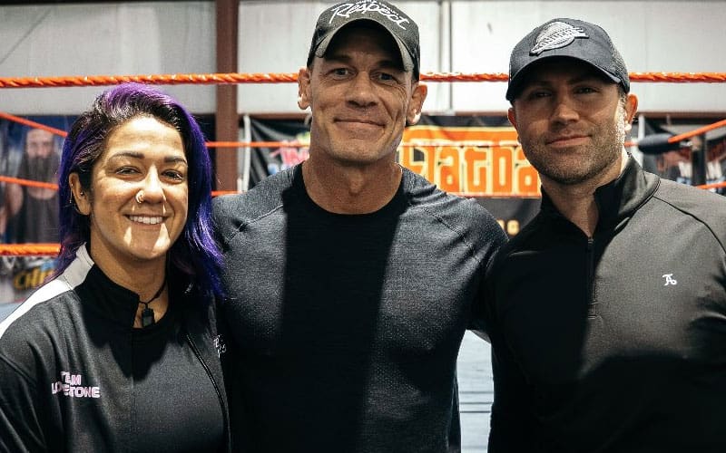 John Cena surprises Bayley's Lodestone camp with 8-hour visit one week before WWE finale