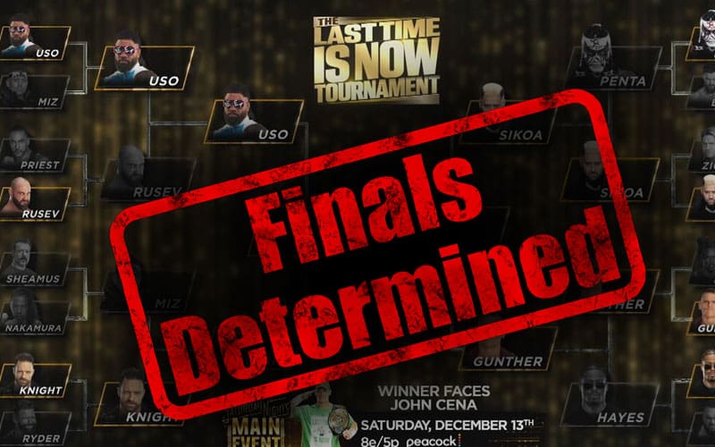 John Cena's "Last Time Is Now" Tournament Final Match Set During WWE RAW on 12/1