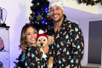Laura Weiss shares adorable Christmas photo with Damien Priest