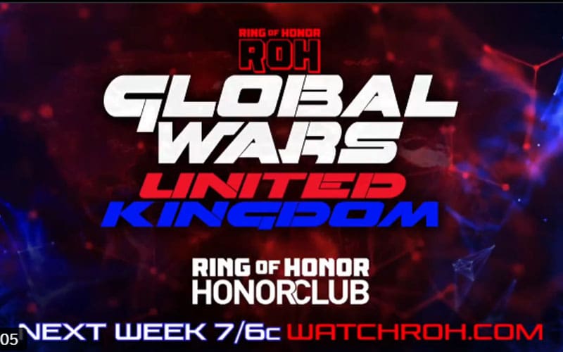 ROH announces Global Wars UK just 7 days before air date