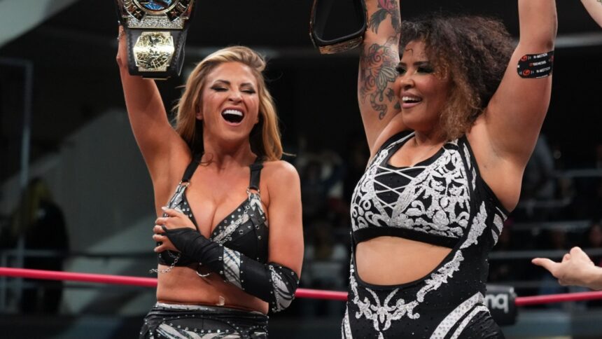Tony Schiavone celebrates Harley Cameron's recent AEW success