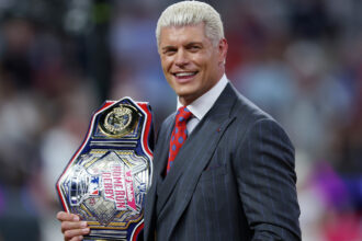 WWE Champion Cody Rhodes looks back at the infamous chair spot taken during an AEW match