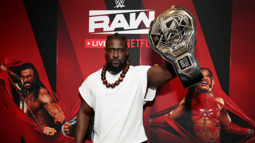 Oba Femi appears to confirm he has been stripped of the WWE NXT Championship in a social media post