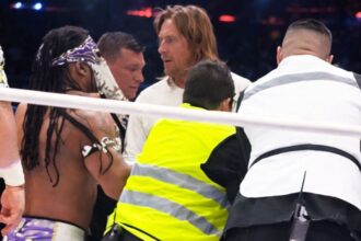 Video of a drunken fan being beaten to the ground by security at a Crashing Bandidos game.