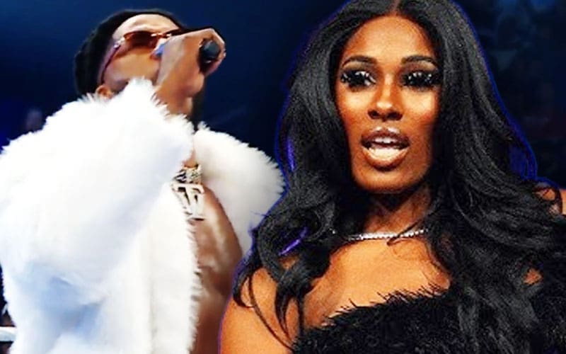 Trick Williams' fiance Rush Legend reacts to Smackdown arrival