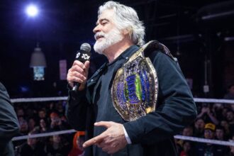 Vince Russo debuts new JCW title while filming with CM Punk & Triple H