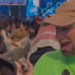 WWE Superfan Green Shirt Man Rushed to Autograph in Saudi Arabia