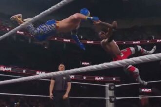 Jevon Evans becomes a hot topic with his insane OG cutter on 2/9 WWE RAW