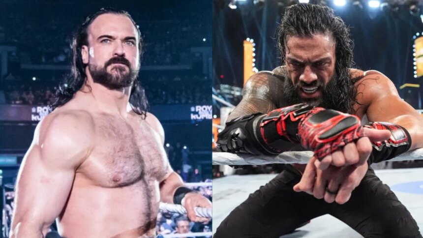WWE Champion Drew McIntyre Reacts To Roman Reigns Winning Royal Rumble Match